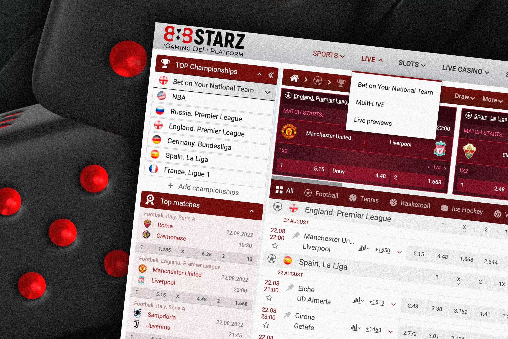 popular betting options at 888starz